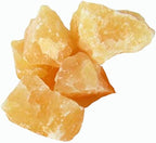 5 Piece Natural Raw Orange Calcite Crystals, 1" - 2", For Wire Cabbing, Wrapping, Polishing, Tumbling, Wicca, Reiki, Cutting, Metaphysical, Chakra, Positive Energy, Healing, Decoration, or Gift
