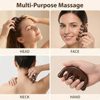 Sandalwood Massage Comb, Wooden Hair Growth Scalp Massager Comb, Gua Sha Head Massage Tool for Relaxation, Sandalwood Meridian Scalp for Hair Growth with Gift Bag, Comfier Scalps Relaxation Brush