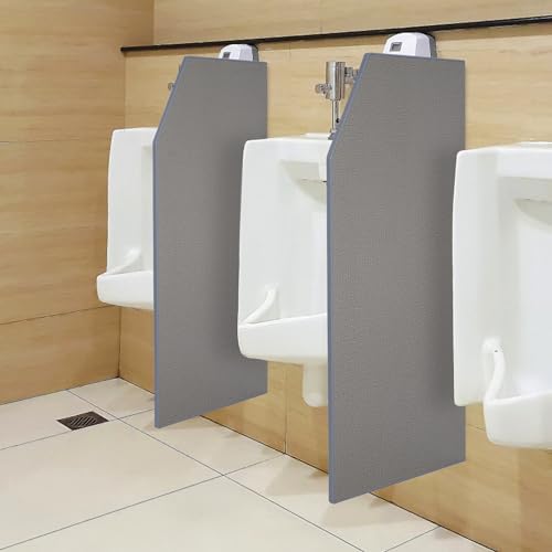 Urinal Partition,2 PCS Wall-mounted Urinal Screen Toilet Partition,Men’s Urinal Privacy Screen Divider Partition for Hotel/Schools/Kindergartens/Shopping Malls/Public Places