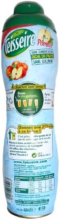 Apple Teisseire French Syrup Apple Concentrate 600ml (20.3 Fl Oz), Apple (Pomme)