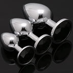 Akstore 3 Pcs Luxury Jewelry Design Fetish Anal Butt Plug(Black)
