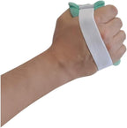 NYOrtho Hand Contracture Cushion 5" x 2.5" - 2-Pack Palm Grips for Stroke Recovery & Orthopedic Support - Latex-Free, Odor-Control, Sweat-Resistant, Machine Washable Palm Protector with Elastic Strap