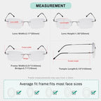 Eyekepper Ladies Frameless Reading Glasses - Lightweight Rimless Readers for Women