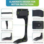 Komzer AFO Drop Foot Brace, Medical Ankle Foot Orthosis, Lightweight Foot Support Stabilizer, Drop Foot Postural Correction Brace for Men and Women (L-Left)