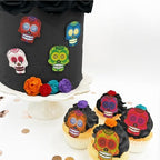 Sugar Skulls - Set of 24 - Edible Halloween Cake Toppers