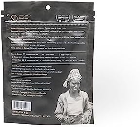 JusTea MT. KENYA BLACK | Loose Leaf Black Tea | Recyclable Refill Pouch | 40+ Cups (3.2oz) | High Caffeine | Award-Winning | Fair Trade | Non-GMO