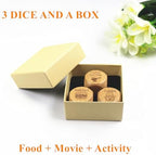 Couple Date Night Dice Ideas Gifts for Men Women Food Decision Dice Naughty Games Anniversary Birthday Engagement Valentine's Day Gift for Boyfriend Girlfriend Husband Wife Groom Bride Him Her