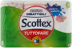 Scottex Kitchen All-Rounder Two Different Sides Maxi Rolls 6 Maxi Rotoli Arancione