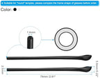 PATIKIL Glasses End Tips, Eyeglass Anti Slip Ear Sock Pieces Tube Sleeve Soft for Round Thin Metal Eyeglass Legs Style 3