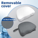Hot Tub Booster Seat for Adults, Quick-Drying Portable Cushion with Weighted Module for Quick Sinking, Suitable for Hot Tub Booster Seat, Inflatable Hot Tub, Pool (1 Pack Gray)