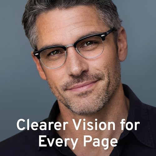 CCVOO 3 Pack Reading Glasses Blue Light Blocking, Retro Semi Rimless Readers for Men Women, Round Eyewear Filter UV400