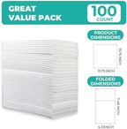 CXPSINC White Napkins Disposable with Pocket, 100Pcs Pre-Folded Airlaid Paper Dinner Napkins, Soft and Absorbent for Parties, Weddings, Dinners or Events