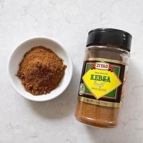 Ziyad Premium Kabsa Spice Blend - 5.5 oz Bottle - Authentic Middle Eastern Seasoning for Kabsa Dishes - Perfect for Meat & Rice - Certified - Versatile for Grilling & Salads