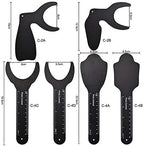 Angzhili 6 Pcs Dental Contraster Intraoral Photographic Dental Black Background Board Dental Photo Contrast Kit