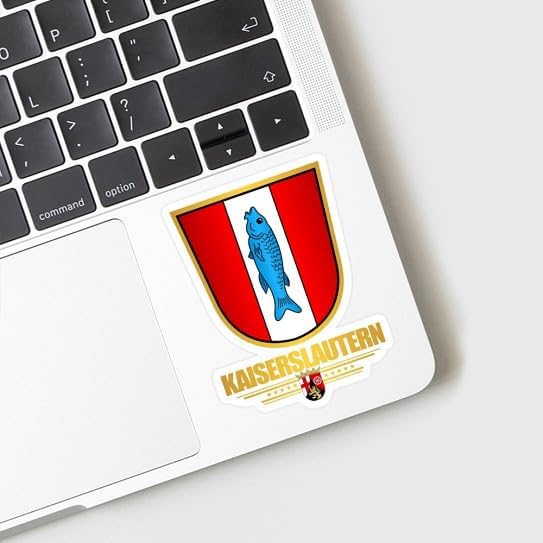 CafePress Kaiserslautern Small Die Cut Sticker, 3"x4" Glossy Finish