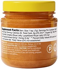 Superfood Honey by Beekeeper's Naturals - Bee Pollen, Royal Jelly, Propolis, Honey - Natural Energy, Immune Support, Mental Clarity, Athletic Performance (4.4 oz)