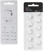 Hearing Aid Domes for Oticon Replacements, Oticon Minifit Double Vent Bass Domes (8 mm/2 Packs）, Universal Domes for Oticon Hearing Aid Supplies.