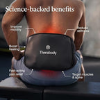 Therabody ThermBack LED – 4-in-1 Back Wrap with Heat, Far Infrared, Vibration and LED Light Therapies for Lower Back Pain Relief