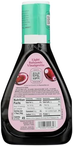 Newman's Own Light Balsamic Vinaigrette Salad Dressing, 16-oz.