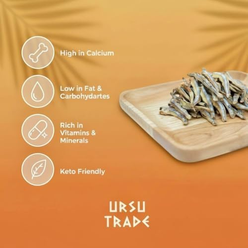Premium Extra Salty Dried Anchovies – Savory Asian Seafood Snack, High Protein, Rich in Calcium & Omega-3, Keto & Paleo Friendly, Gluten-Free, No MSG – 4oz (110g)