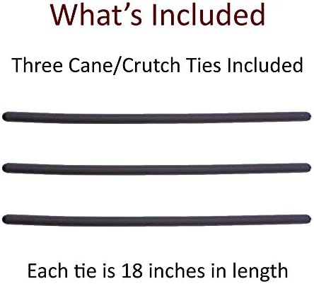 Crutcheze Cane Holder 3 Pack – Flexible Wrap Clip for Walking Sticks – for Walkers, Rollators, Scooters – Keeps Canes Within Reach – Lightweight Cane Accessory