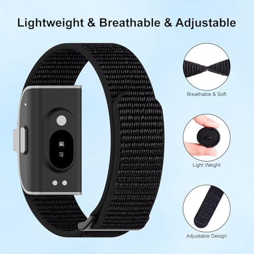 Nylon Loop Sport Hume Band Replacement Strap Compatible with Hume Band,Adjustable Soft Wrist Bands for Women Men,Breathable Wristband for Hume Health Band Fitness Tracker