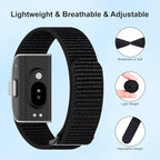 Nylon Loop Sport Hume Band Replacement Strap Compatible with Hume Band,Adjustable Soft Wrist Bands for Women Men,Breathable Wristband for Hume Health Band Fitness Tracker