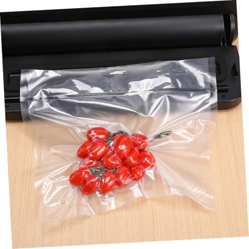 2 Rolls of Textured Vacuum Storage Bags for Food Preservation Plastic Vacuum Sealer Bags Air Removing Pouches for Kitchen Storage and Freshness Protection
