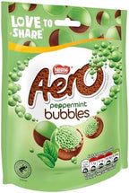 Original Aero Bubbles Peppermint Pouch Imported From The UK England British Chocolate Nestle Aero Bubbles Peppermint 80g
