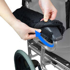 Joyzan Wheelchair Armrest Cover, Sheepskin Fleece Arm Rest Pads Memory Foam Non Slip Transport Chairs Cushion Soft Washable Self Adhesive Support Comfort Padding Office Adults Pressure Relief 2PCS