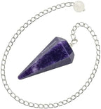 Amazing Gemstone Lepidolite Crystal Pendulum for Divination - Certified Dowsing Crystals, Healing Stones for Chakra Balancing, Meditation - Enhance Reiki Spiritual Growth