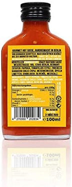 Crazy Bastard Sauce Sample Set of 3 Hot Chili Sauces - Chipotle & Pineapple, Habanero & Tomatillo, and Ghost Pepper & Mango (3 x 100ml)