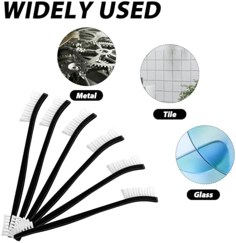9Pcs Double-Ended Cleaning Brushes Set Nylon All Purpose Clean Brush Small Detailing Crevice Brush Mini Stiff Bristles Brushes for Kitchen Sink Bathroom Gaps Corner Small Space