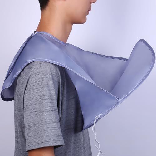 Beard Bib, Beard Apron Foldable Multi-Purpose Shaving Bib, Apron for Men for All Men'S Gifts (grey)