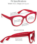 Peepers by PeeperSpecs Center Stage Women's Oversized Blue Light Blocking Reading Glasses