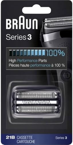 Braun Replacement for 21B Razor Razors Series 3 Black