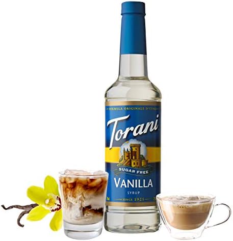 Torani Sugar Free Syrup, Vanilla, 25.4 Ounce (Pack of 4)