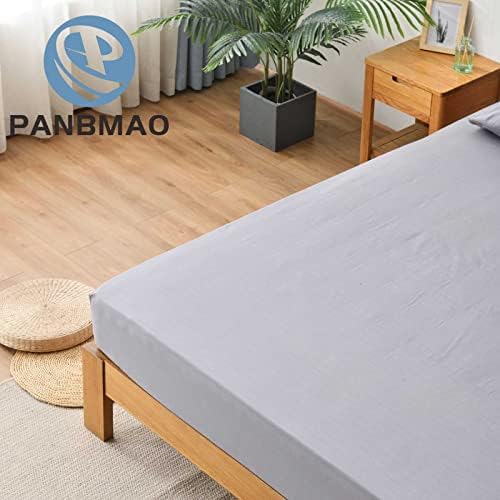 Grounding Sheets Queen Deep Pocket 12% Silver Fiber and 88% Organic Cotton, Fitted Earth Grounded Bed Sheets for Improved Sleep (Deep Grey, Queen - 60"x80"x15")