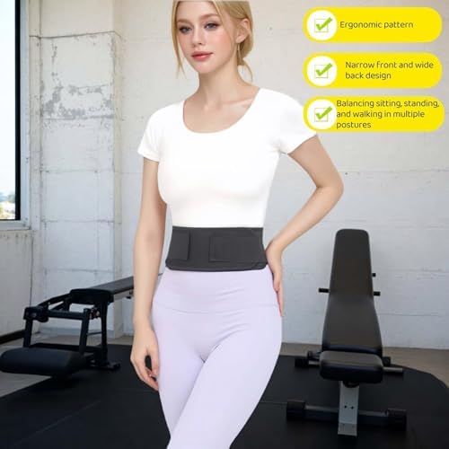 Self heating lumbar support strap suitable for both men and women - adjustable back support with thermal therapy, used to relieve lumbar discomfort, posture support (XXL)
