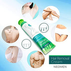 Hair Removal Cream for Men & Women: Painless Depilatory for Sensitive Skin & Intimate Areas, Moisturizing with Aloe Vera & Vitamin E, Safe for Face, Underarms, Bikini, Arms (2.37 Fl Oz (Pack of 1))