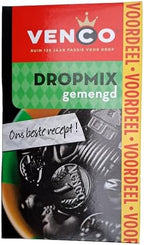 Venco Liquorice Drop Mix, Assorted (Gemengd), Sweet, Salt, Soft & Hard, 475 g (16.8 oz), 1 Box