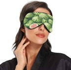 Summer Watermelon Sleep Mask Soft Cooling Eye Masks for Sleeping with Elastic Strap Night Blindfold for Women Men Travel