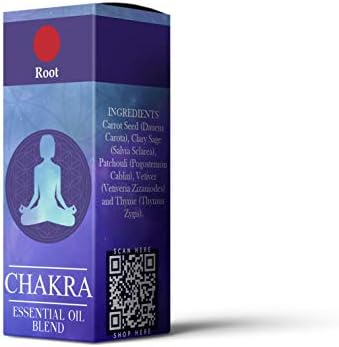 Mystix London | Root Chakra Pure & Natural Essential Oil Blend 10ml - for Diffusers, Aromatherapy & Massage Blends | Perfect as a Gift | Vegan, GMO Free