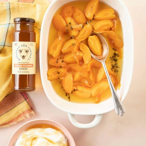 Savannah Bee Company Honey - Pure, Natural, Organic Raw Honey (12.00 Ounce (Pack of 1), Orange Blossom)