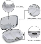 Round Pill Box Bread in Bakery Pill Case for Purse & Pocket 2 Compartment Medicine Pill Organizer Portable Travel Pillbox Medicine Vitamin Cod Liver Oil Storage Box