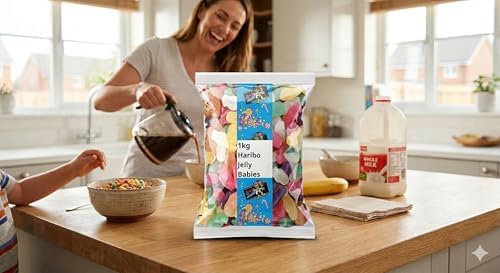 Jelly Babies 2.2 lb (1kg) Bulk Bag – Classic British Candy Gummies – Fruity Chewy Candy – Imported from UK – Krazy Kandi