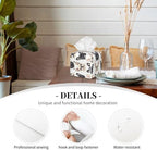Decorative Tissue Box Cover Square - Cute French Bulldog A 1 Print Leather Cube Tissue Box Holder Paper Case, Organizer Dispenser for Modern Home & Office/Room/Bathroom Decor Aesthetic