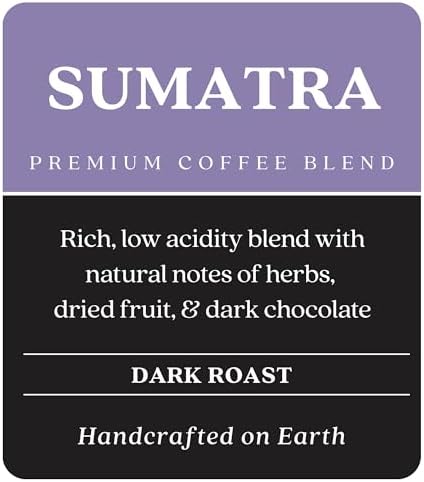 Copper Moon Dark Roast Whole Bean Coffee, Sumatra Blend, 2 Lb