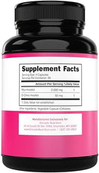 Myo-Inositol & D-Chiro Inositol Supplement For Women (120 Capsules, 2050mg Per Serving Ideal 40:1 Ratio Myo Inositol) Hormone Balance for Women - Third Party Tested, Vegan Safe & USA Made - 120 Count