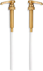 2-Pack Jordans Skinny Syrups Gold Pumps for 750 ml Bottles, Fits Torani, DaVinci 750ML Bottle By AlphaPantry | BPA FREE